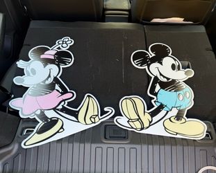 2 feet Mickey and Minnie Mouse cut Decals