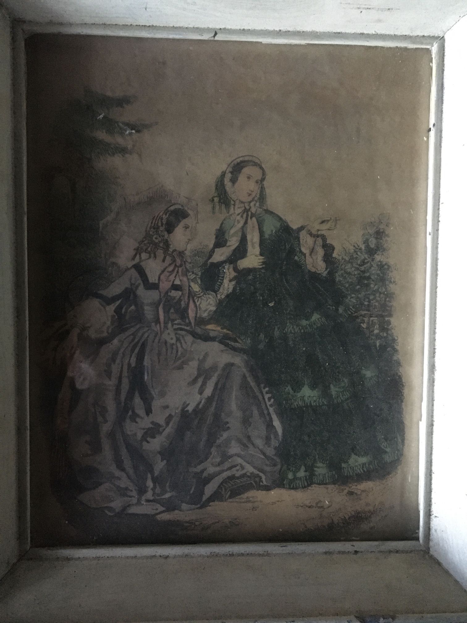 Old Victorian Painting Or Print