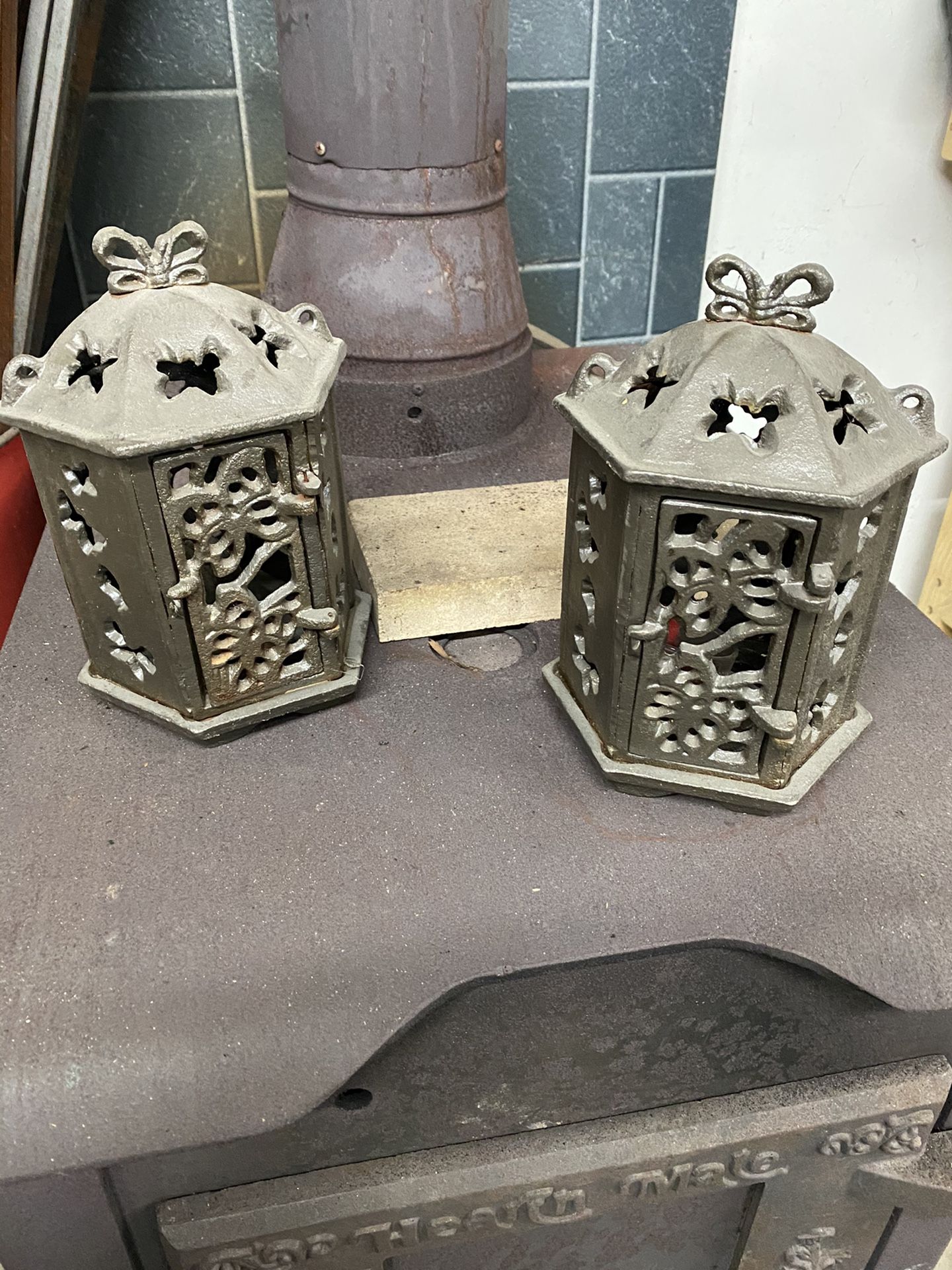 Cast iron lanterns