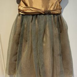 Maggie Bloom Size 2T green gold dress