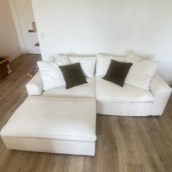 Modern Cream Sectional Sofa - Great Condition