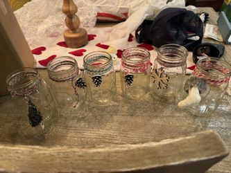 6 Xmas Mason Jars (small)