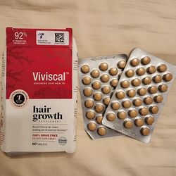 Viviscal Hair Growth Supplements for Women to Grow Thicker, Fuller Hair, Clinically Proven with Proprietary Collagen Complex, 60 Count (Pack of 1), 1 