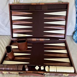 Vintage Backgammon Game Case