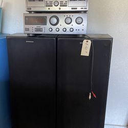 Speakers And Radio And CD Player 