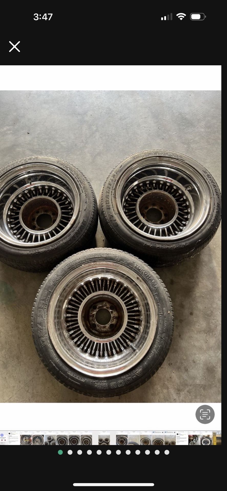 3—-13”s with 4 lug