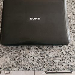 sony portable dvd player w/case