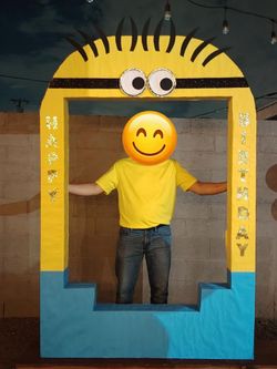 Decoración de Minions para tomarse fotos