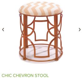 Chic chevron stool