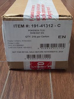 Pokemon Surging Sparks Booster Box Sealed Case