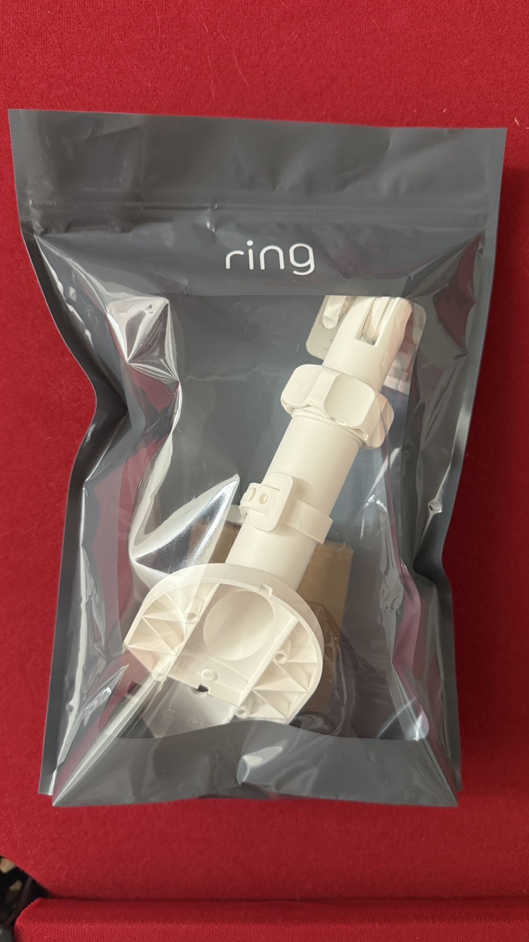 Ring Camera Wall Mount / Solar Panel Mount – Adjustable White Bracket (New)