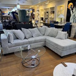 New In Boxes Light Grey Sectional Sofa