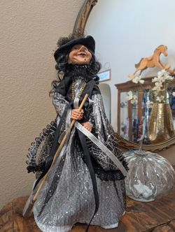 Halloween Witch Decorative Doll Tree Topper