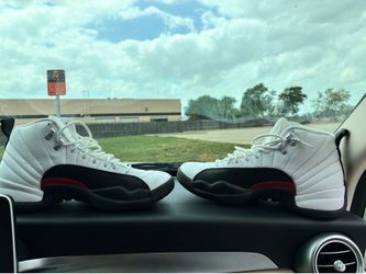 White and Black Jordan 12’s