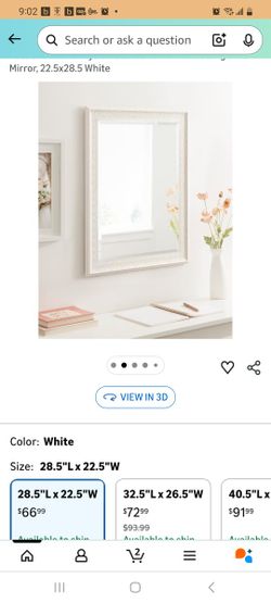 White Frame Mirror