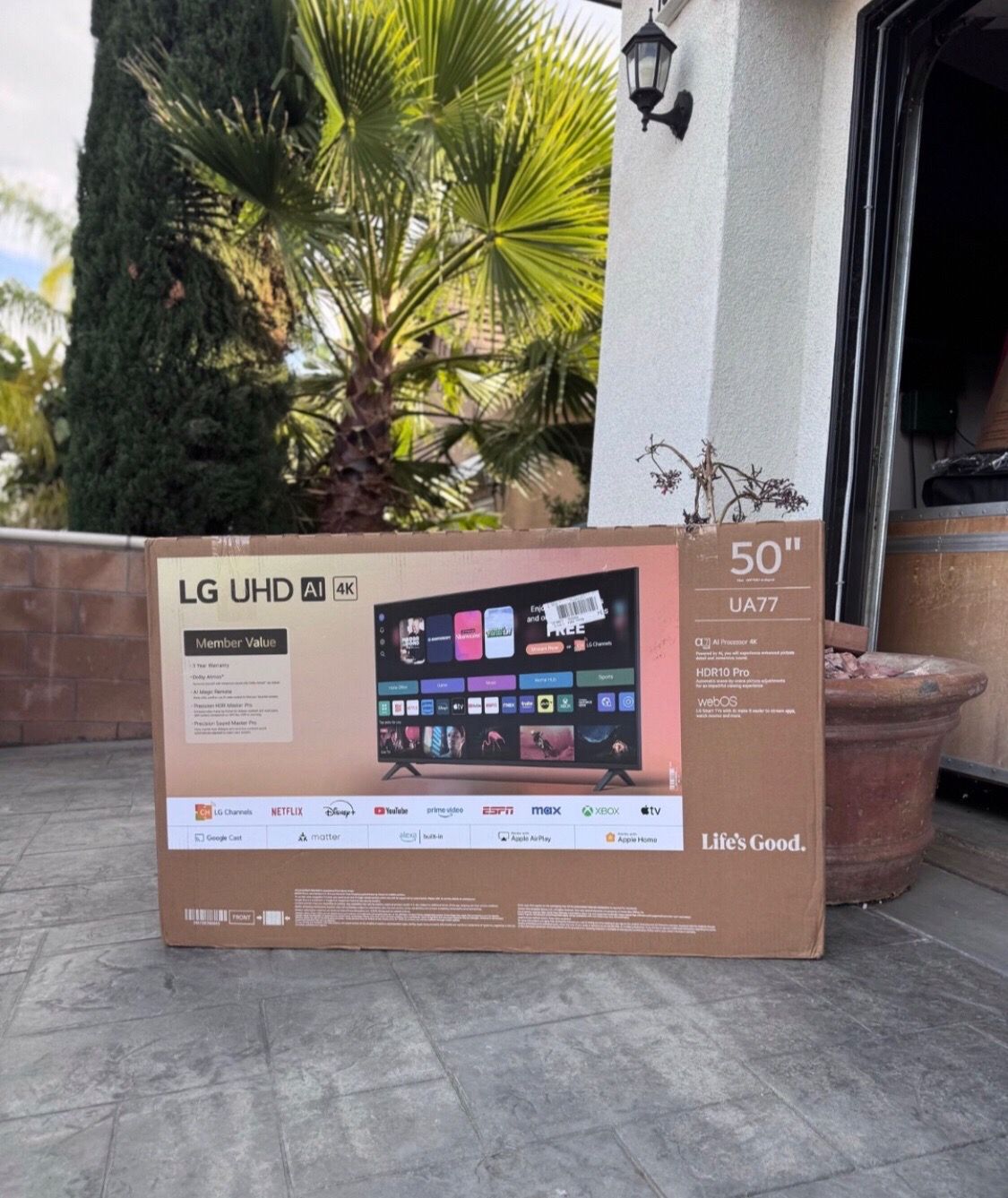 MV 50ua77 50” Lg smart 4k led Uhd tv