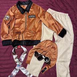 Aviator Kids Costume Set - Orange and Black