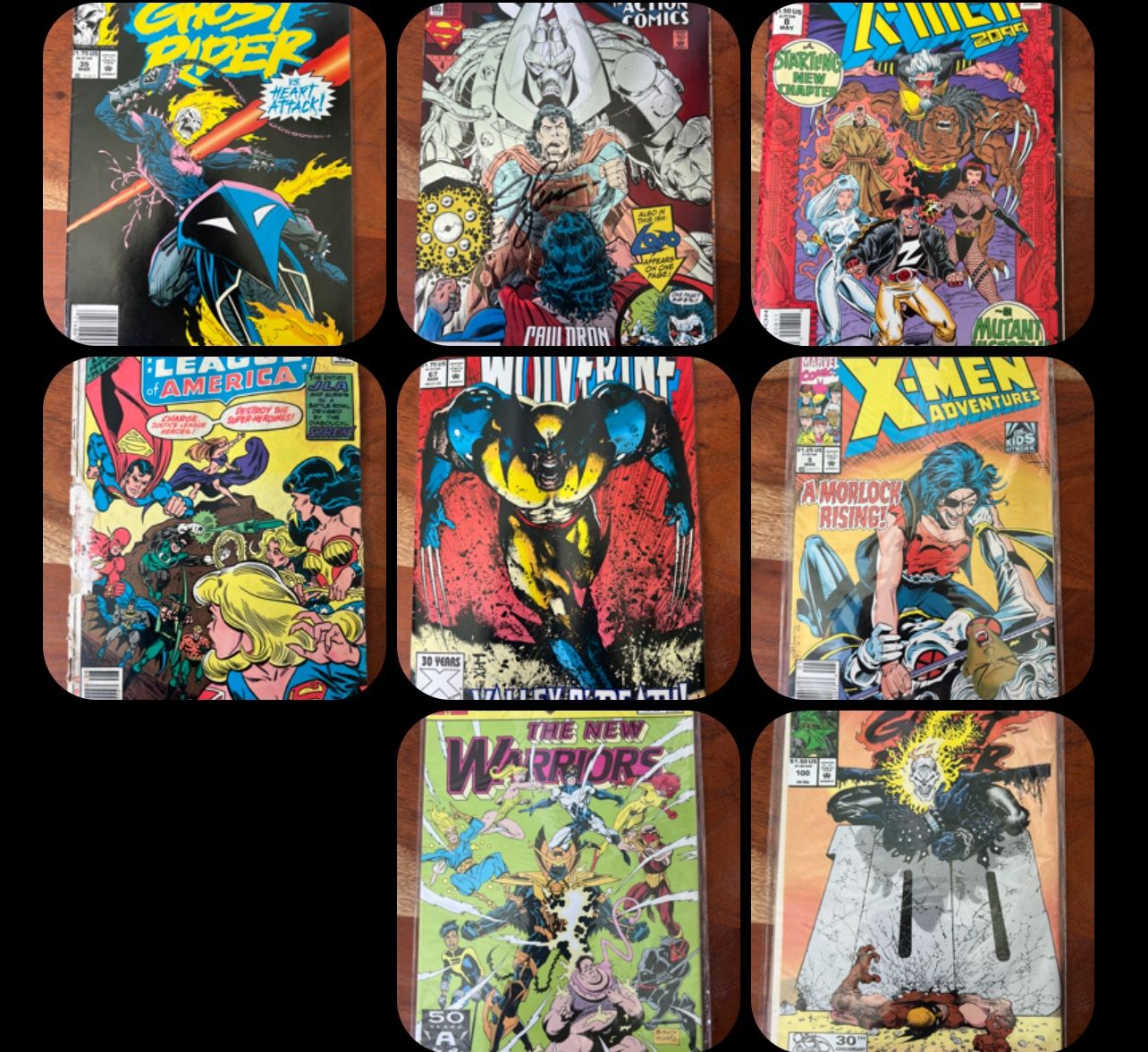 VINTAGE MARVEL & DC COMIC LOT – X-Men, Superman, Wolverine, Ghost Rider + More! (16 Comics)