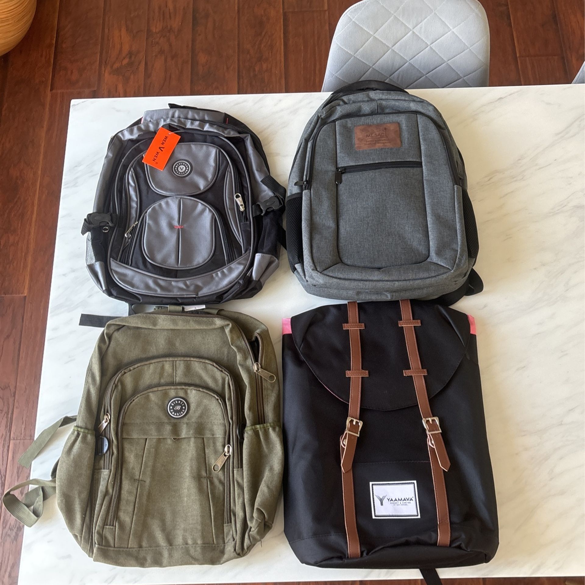 Back Bag New. $5 For Each