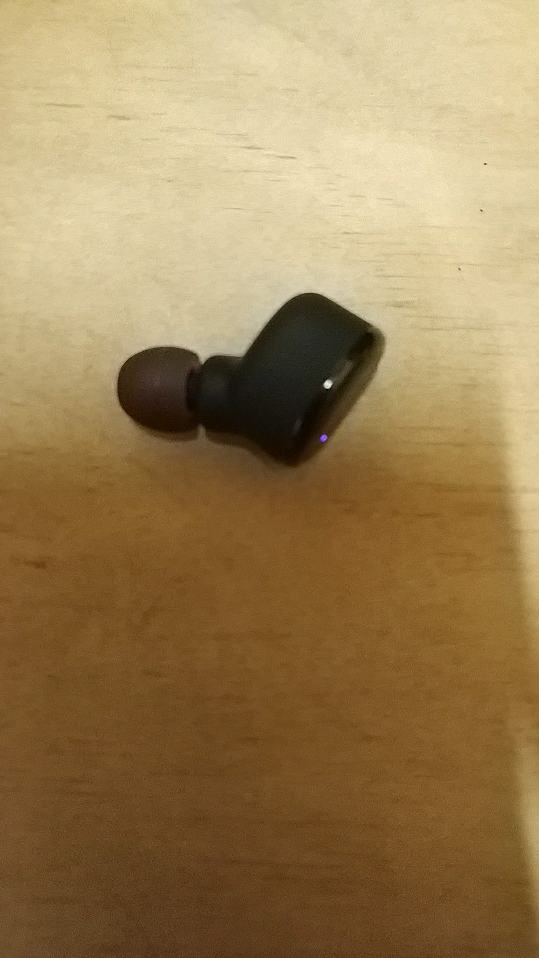 Tozo T10 Left only Black earbud.