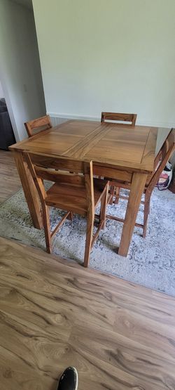Gathering Height Dining Table & 4 Chairs