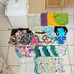 Cloth Diapers, Covers, Inserts, Liners, Training Pants, Wet Bags, etc. (2 pictures posted)