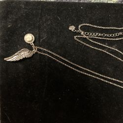 18 inch necklace with two charms