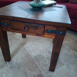 Coffee Table With Inlaid Top. Quality Wood