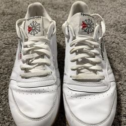 Reeboks Classic Leather (White , Size 10)