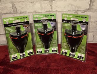 LED Pole Light (3) NEW IN BOX **from your PROJECT SUPPLY LIST**