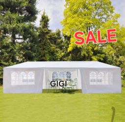 10'X30' Outdoor Canopy Tent with Removable Sidewalls Gazebo Shelter Pavilion for Backyard BBQ Camping Picnic Parties Wedding Ceremony, Easy Assemble
