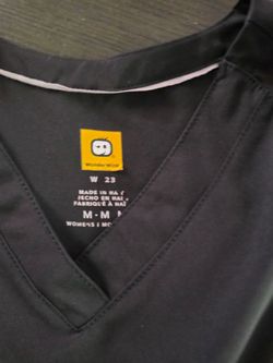 Black medical scrub set