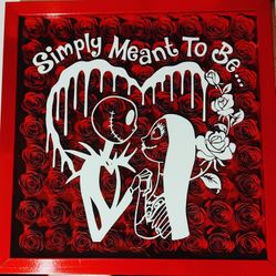 12x12 Jack and Sally Shadow Box