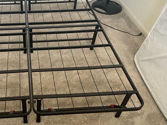 Black Metal Queen Bed Frame