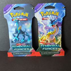 Pokemon Sleeved Booster Pack Scarlet And Violet Temporal Forces -(2) For $15