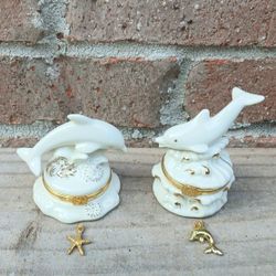 Lenox Dolphin Treasure Box Collection Boxes/Pendants 