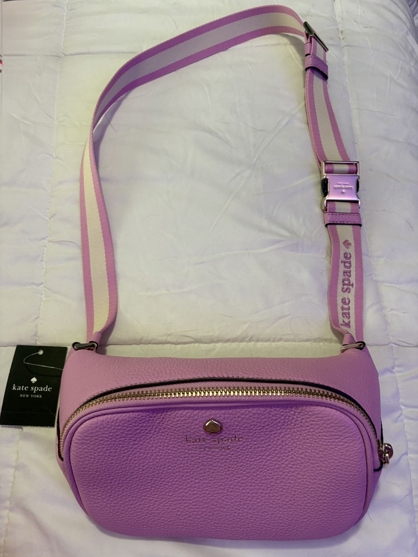 Kate Spade Leather Belt Bag Pink NWT