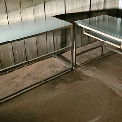 Glass desk