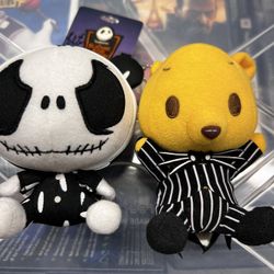 Plush Nightmare Before Christmas Keychains. 