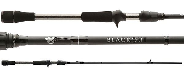 Fishing pole No.8 Tackle Co. BlackOut Casting Rod 6'6" Medium