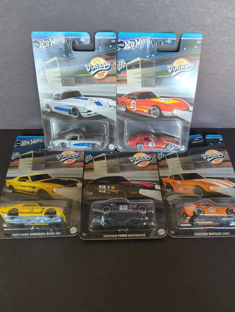 Hot Wheels Vintage Racing Club Set -$25 For The Set Of 5 Cars