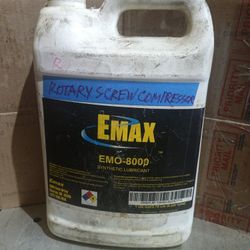 New EMAX EMO-8000 Synthetic Lubrication For Rotary Screw Air Compressor 8000 Running Hours  1 Gallon