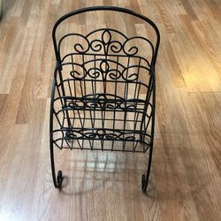 Wrought Iron Magazine Rack