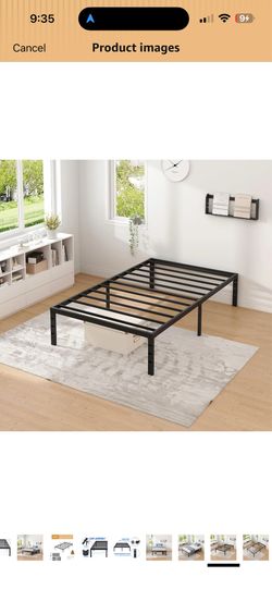 Metal twin bed frame
