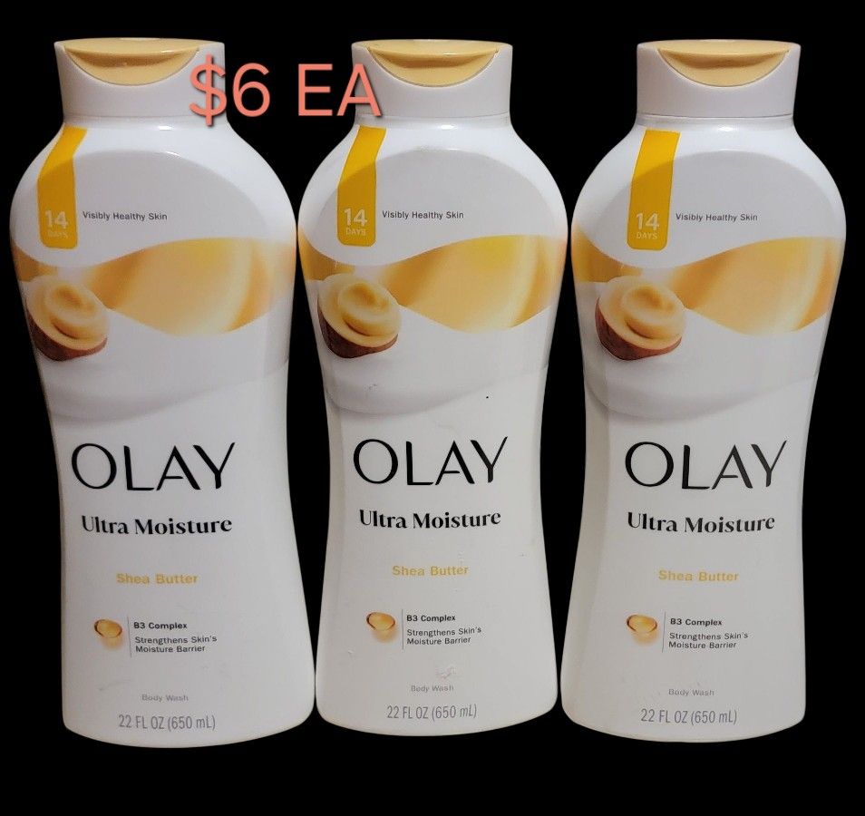 OLAY BODY WASH SHEA BUTTER $6EA