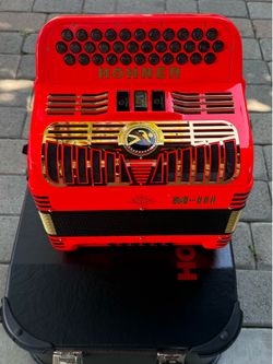 Acordeon Hohner Anacleto MK III Red FBbEb