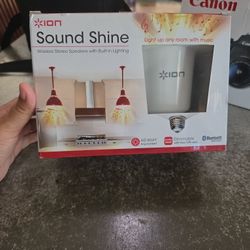 Ion Sound Shine Wireless Speakers With Built-in Lighting 