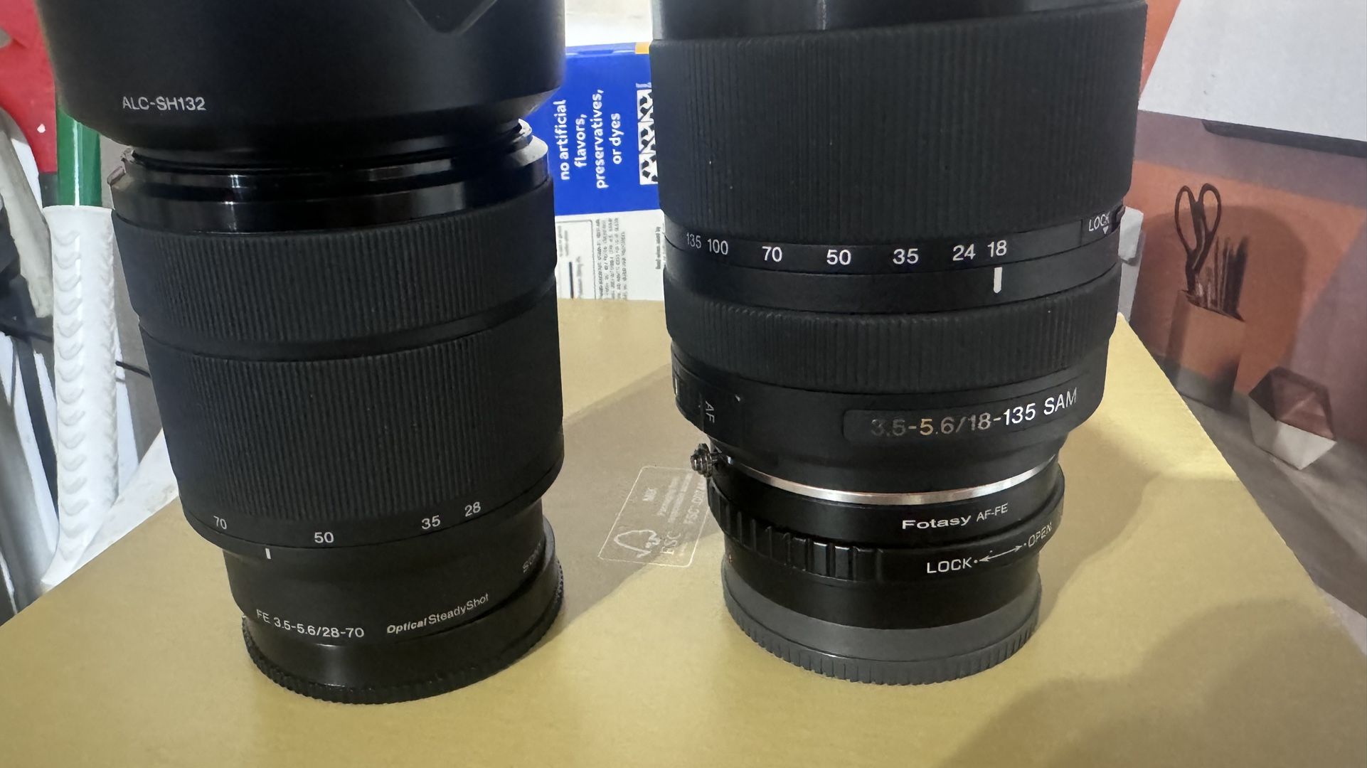 2 Sony Lenses