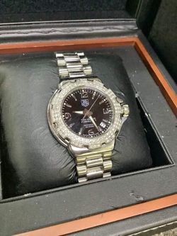 Tag Heuer Formula 1 Diamonds Black Stainless Watch Box & Papers