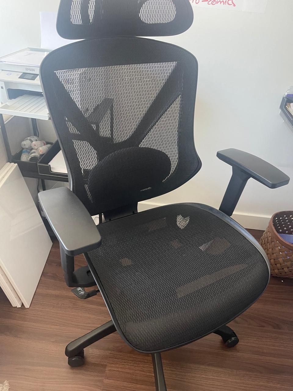 Staples Dexley Ergonomic Mesh Task Chair - Adjustable Lumbar, Headrest & Tilt, Black